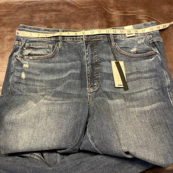 Judy Blue High Rise Control Top Distressed Flare Jeans JB88739 Womens 20W Denim - Picture 14 of 16